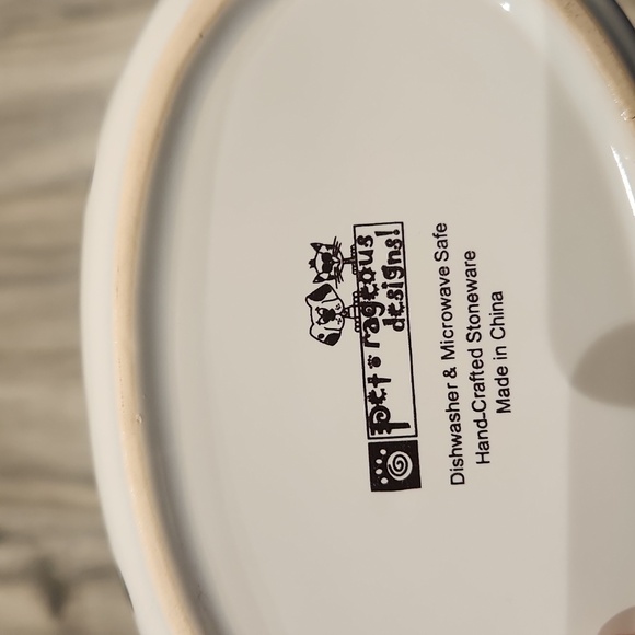 EUC Pet Rageous Design Meow Cat Food Dish No Chips - Picture 4 of 4